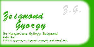zsigmond gyorgy business card